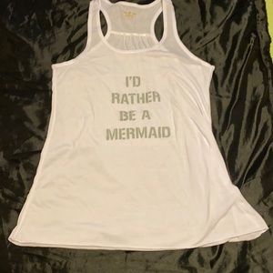 “I’d rather be a mermaid” tank top from om & ah London nwot